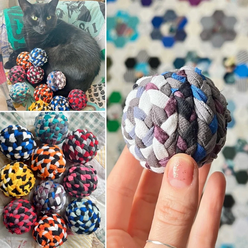 Colorful Cat Toy - Braided Ball
